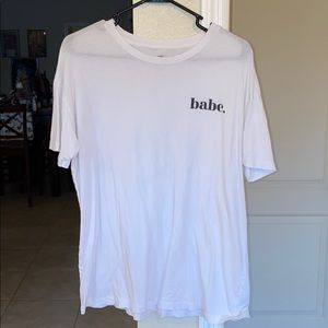 Aerie real soft Babe T shirt